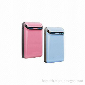 Power Bank, 7,800mAh, Input DC 5V/1.5A, Output DC 5V/0.6A & 2A, Dimension 62.4 x 96 x 22mm